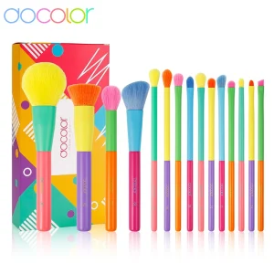 Docolor Colorful Makeup brushes setsh