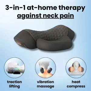 Soothe-3-in-1 Neck Massager Cervical Pillow Hot Compress Vibration Massage