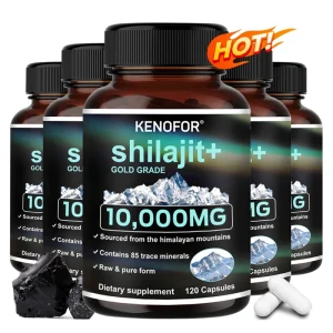 Himalaya Original Pure Shilajit Capsules Over 85 Trace Minerals, Gluten Free Supplement